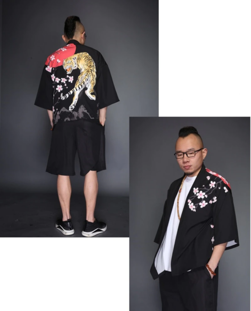 Japanese Roaring TIger Kimono Shirt 3
