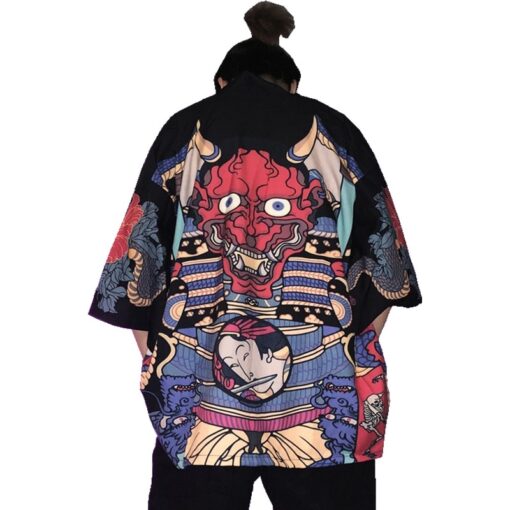 Demon Oni Mask and Dragon Pattern 3