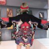 Demon Oni Mask and Dragon Pattern 4