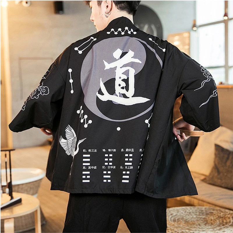 Yin and Yang Symbol Kimono Shirt 2