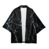 Abstract Black Kimono Shirt 1