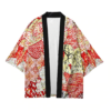 Abstract Blossom Kimono Shirt