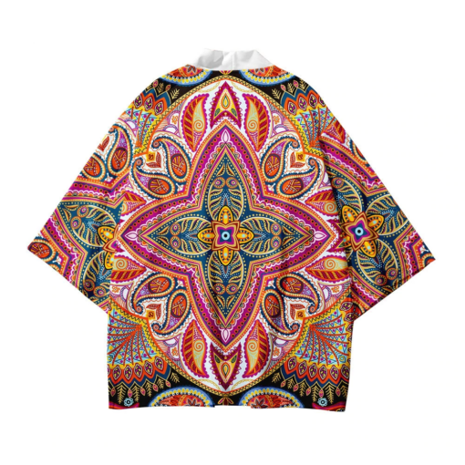 Abstract Psychedelic Kimono Shirt 1